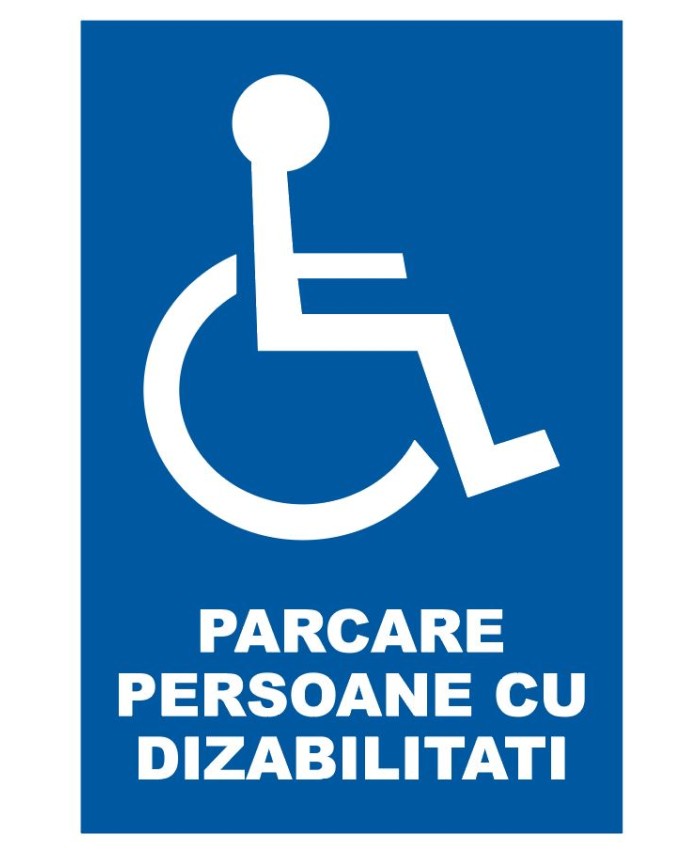 Autocolant Parcare persoane cu dizabilitati